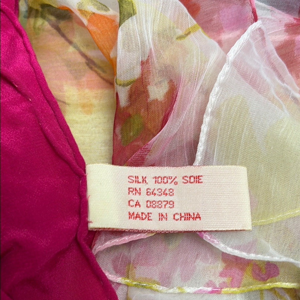 Vintage Lot of 7 Scarves Silk Polyester Made in Italy Cejon Assorted Colors - Picture 10 of 11